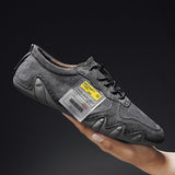 Men's Casual Leather Shoes Octopus Peas Shoes