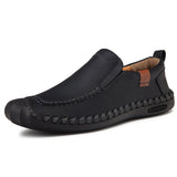 New Men's Casual Shoes Fashion Retro Trend Leather Shoes Men's Shoes