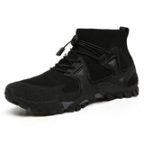 Mid-Cut Hiking Shoes, Outdoor Hiking Shoes, Beach Shoes, Lightweight Flying Woven Breathable Sports Shoes