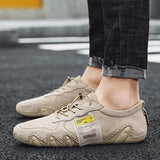 Men's Casual Leather Shoes Octopus Peas Shoes