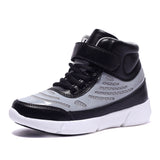 Flying Woven High-top Velcro Casual Shoes Fluorescent Shoes Led Luminous Shoes