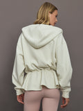 aSMC Peplum Hoodie - Almond Milk-Smc