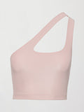 One Shoulder Bra Top in Takara Shine - Lotus