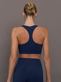 Zipper Bra in Diamond Compression - Navy
