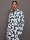 Toile Half Zip - Navy Toile
