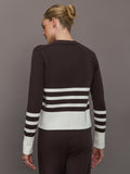 Striped Sweater - Chocolate Torte / Off White