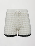 Crochet Short - White/Black