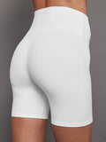 Biker Short in Melt - White