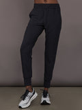 Jogger in Soft Luxe - Heather Black