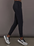 Jogger in Soft Luxe - Heather Black
