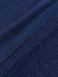 Crew Neck Sweatshirt in French Terry - Navy Blazer