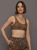 Panthera Scoop Neck Bra - Animal