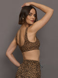 Panthera Scoop Neck Bra - Animal